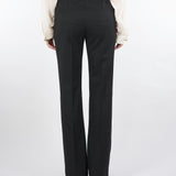 Pantalone flare Nero con cintura a fiore FOSCA 5 MARELLA 