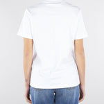 T-shirt Gesso con ricamo logo MA01761E2 270 ELISABETTA FRANCHI 