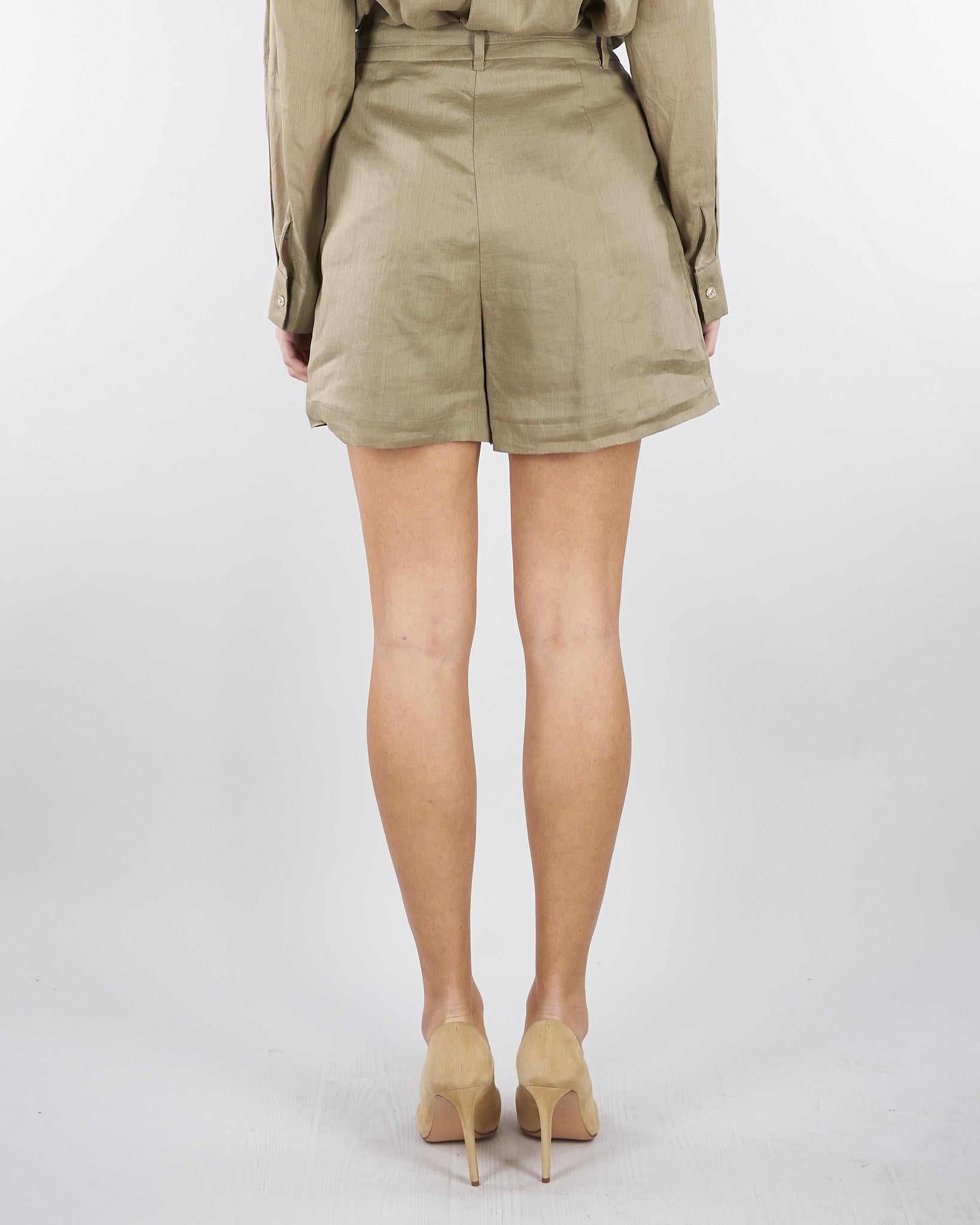 Shorts Fango in ramie SS260176 35 ELEH 