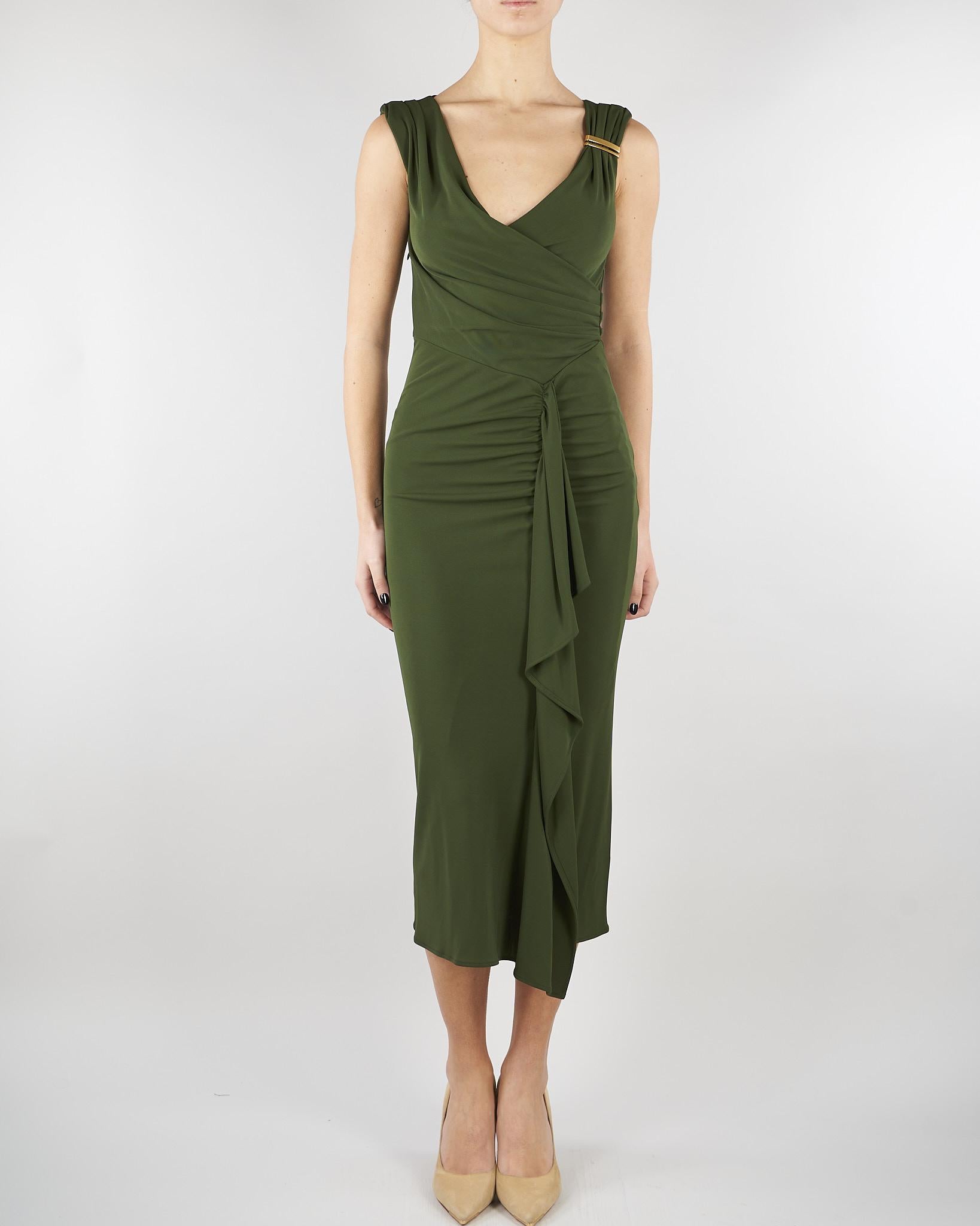 Abito Verde midi in jersey di viscosa MSTAUREO 1 MAX MARA STUDIO 