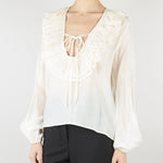 Blusa Panna con volant SS260116 2 ELEH 