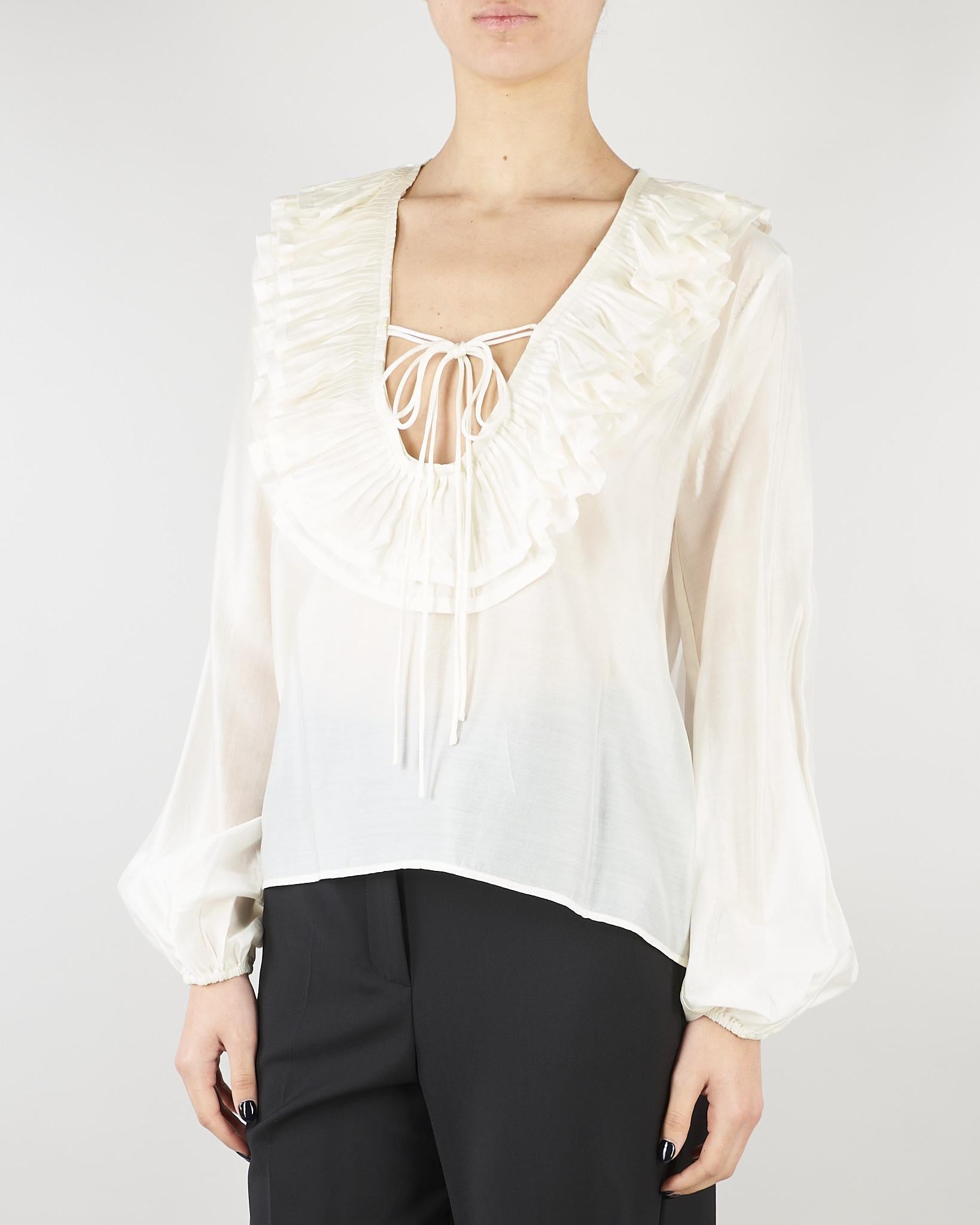 Blusa Panna con volant SS260116 2 ELEH 