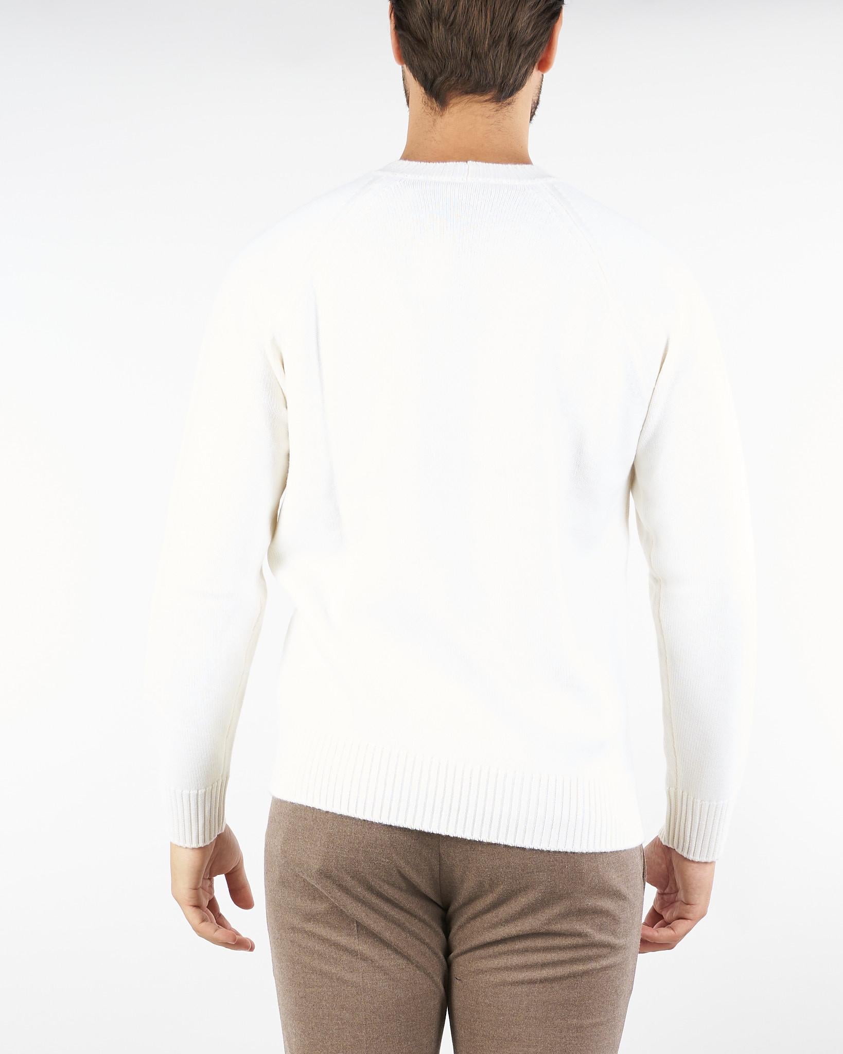 Maglia Panna in lana A069F009 1102 PAOLO PECORA 