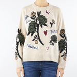 Maglia over Beige in filato di lana PAVIDI 3 MAX MARA WEEKEND 