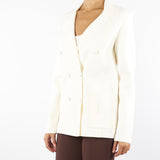 Giacca Milk in maglia con ricamo MK52S57E2 DZ9 ELISABETTA FRANCHI 