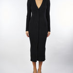 Abito Nero in maglia jacquard TT3222 6 TWIN SET 