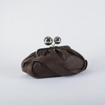 Borsa Marrone Pasticcino Bag medium in nappa lucida MILVANEW 80 MAX MARA WEEKEND 