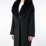 Cappotto in pura lana e cashmere con inserti in vera pelliccia AL405 99 ATELIER LEGORA 