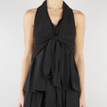 Top Nero con volant SS260020 99 ELEH 