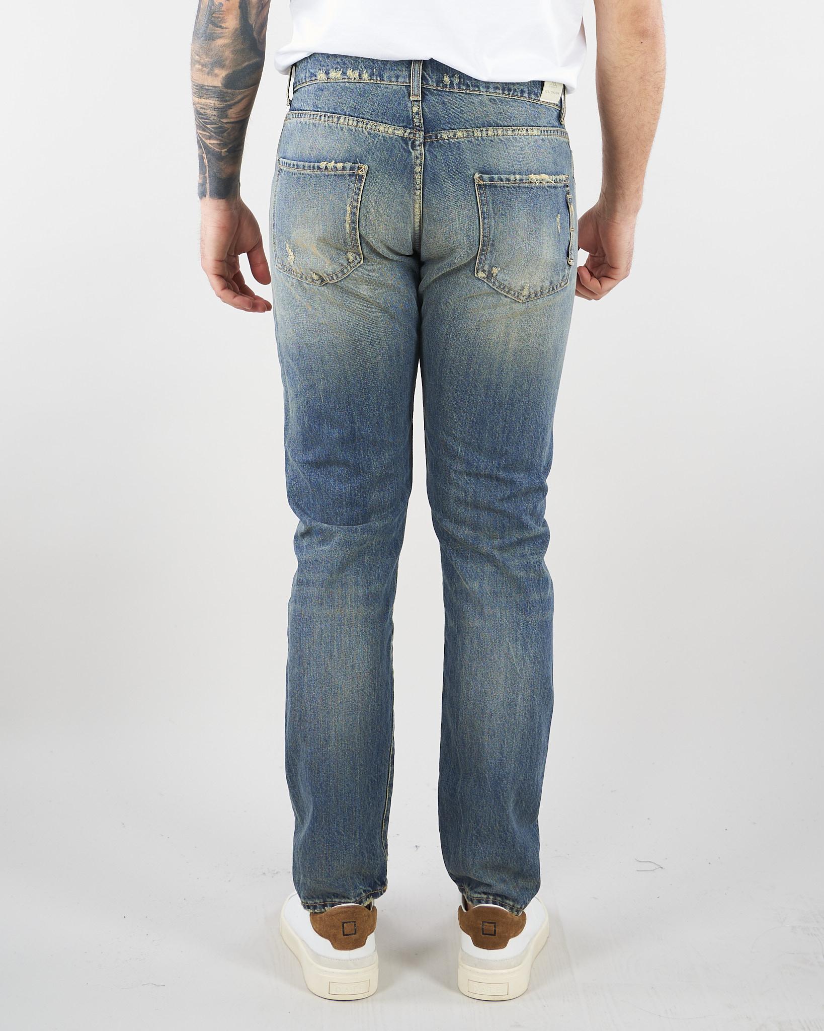 Jeand in Denim lavaggio sabbiato con rotture XJ3232 47 YES LONDON 