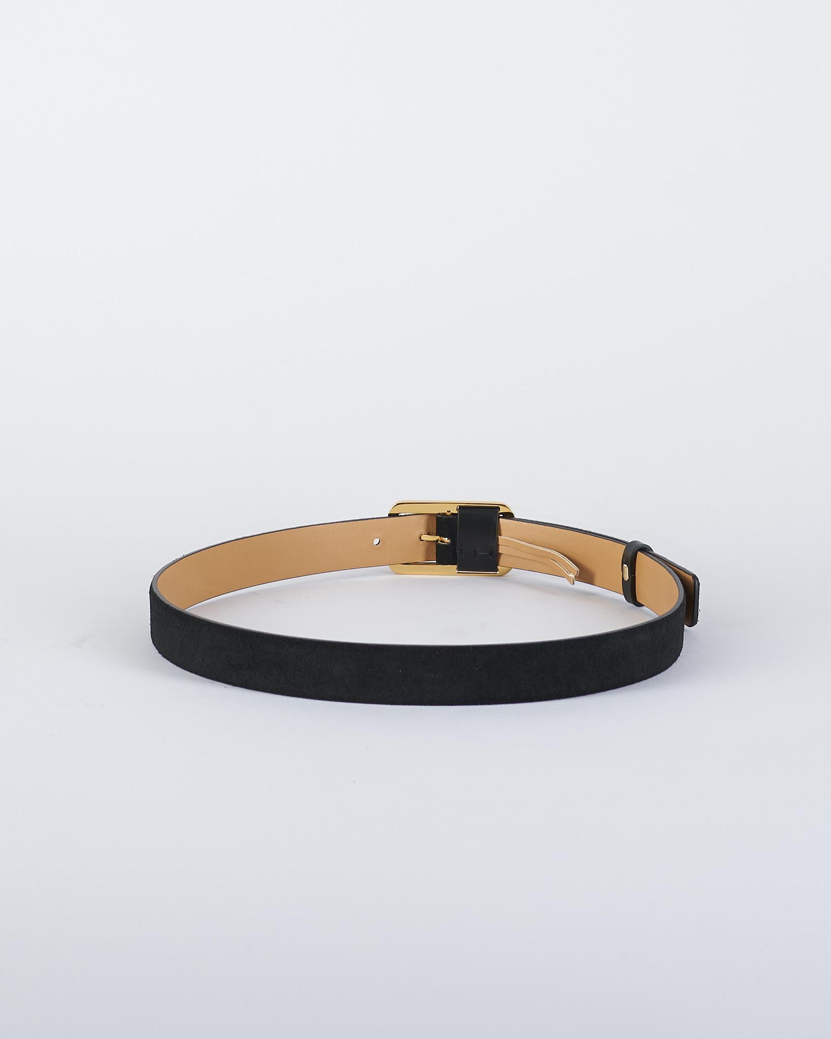 Cintura Nero in pelle con logo a rilievo<BR/> CT42S56E2 110 ELISABETTA FRANCHI 