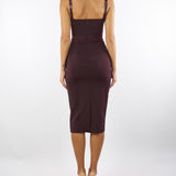 Abito Merlot bustier in tessuto bielastico AB81056E2 EA4 ELISABETTA FRANCHI 