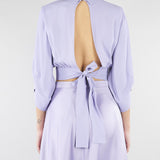 Camicia Lilla in georgette con fusciacca CA14761E2 EV7 ELISABETTA FRANCHI 