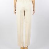 Pantalone Crema con elastico in vita