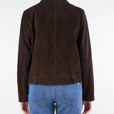 Giacca Marrone in Vera Pelle con Frange TF0328 69 VICOLO 