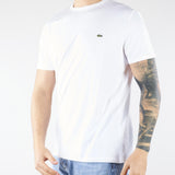 T-shirt Bianco in cotone Pima TH6709 001 LACOSTE 