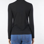 Maglia Lupetto Nero elasticizzato V58683 99 VANISE' 