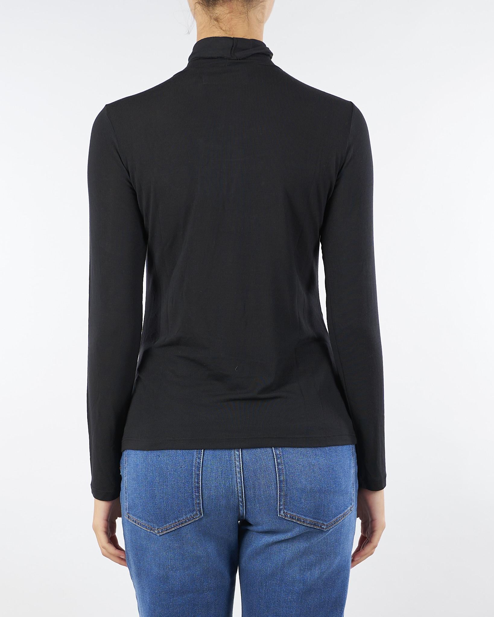 Maglia Lupetto Nero elasticizzato V58683 99 VANISE' 