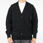 Cardigan Nero in pura lana e cashmere B9F0117 99 AMARANTO 