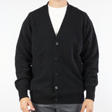 Cardigan Nero in pura lana e cashmere B9F0117 99 AMARANTO 
