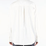 Camicia Bianco morbida in popeline ricamato ELMI 4 MAX MARA WEEKEND 