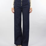 Jeans Denim a palazzo con bottoni 8P0719D113 CA74 PATRIZIA PEPE 