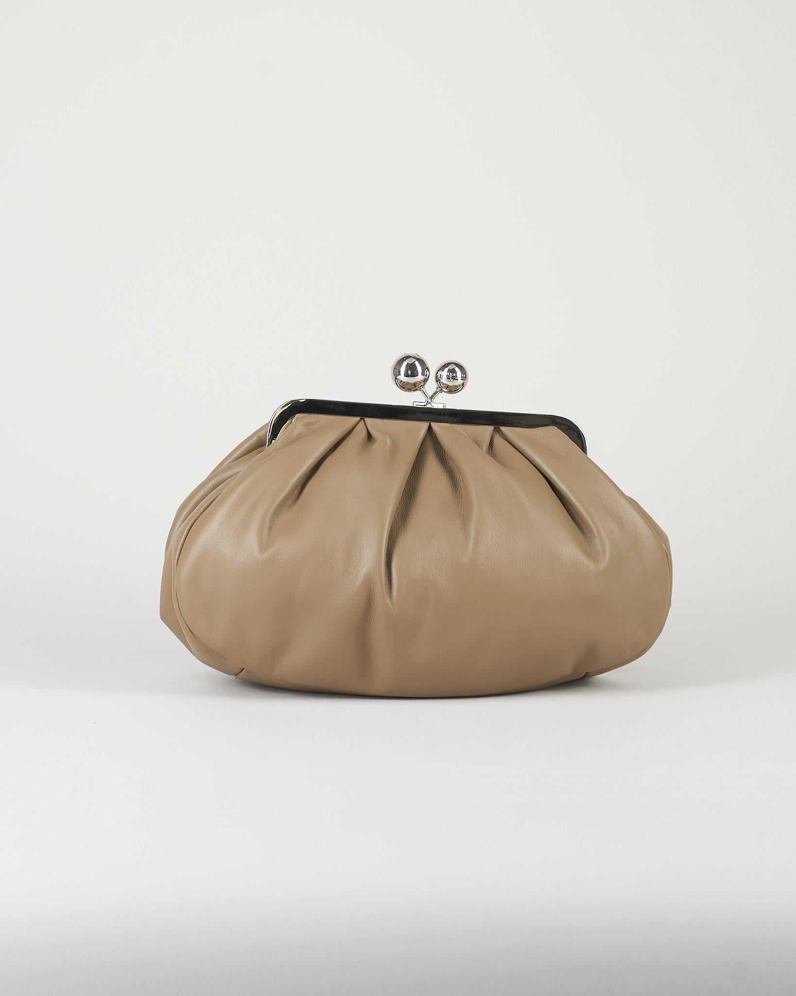 Borsa Pasticcino Bag Tortora medium in montone WKACUBICO 84 MAX MARA WEEKEND 