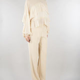 Pantalone Evere Crema wide leg EVER 690 NENETTE 