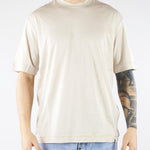 T-shirt Beige in jersey lucido F0134054 1420 PAOLO PECORA 