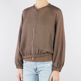 Bomber Nocciola oversize con micro strass MLMCLARINO 1 MARELLA 