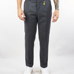 Pantalone Grigio in flanella di lana con pences 3932P1658250501 98 MANUEL RITZ 