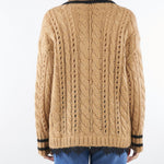 Maglia Cammello in misto lana e mohair con profili a contrasto D47EM029EO2 MF784 ERMANNO BY ERMANNO SCERVINO 