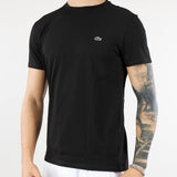 T-shirt girocollo in cotone Pima Lacoste