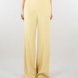 Pantalone Giallo ampio in enver satin MLLSTAMPA 3 MARELLA 