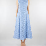 Abito Celeste in tessuto jacquard floreale MSEGAMBERO 2 MAX MARA STUDIO 