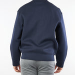 Bomber Blu in double jersey con ricamo logo EM002877AF175452 UB118 EMPORIO ARMANI 