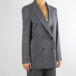 Giacca Grigio doppiopetto in flanella GI091610540261 922 SEVENTY 