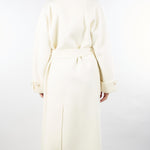 Cappotto Milk in panno di lana double CP68D56E2 DZ9 ELISABETTA FRANCHI 