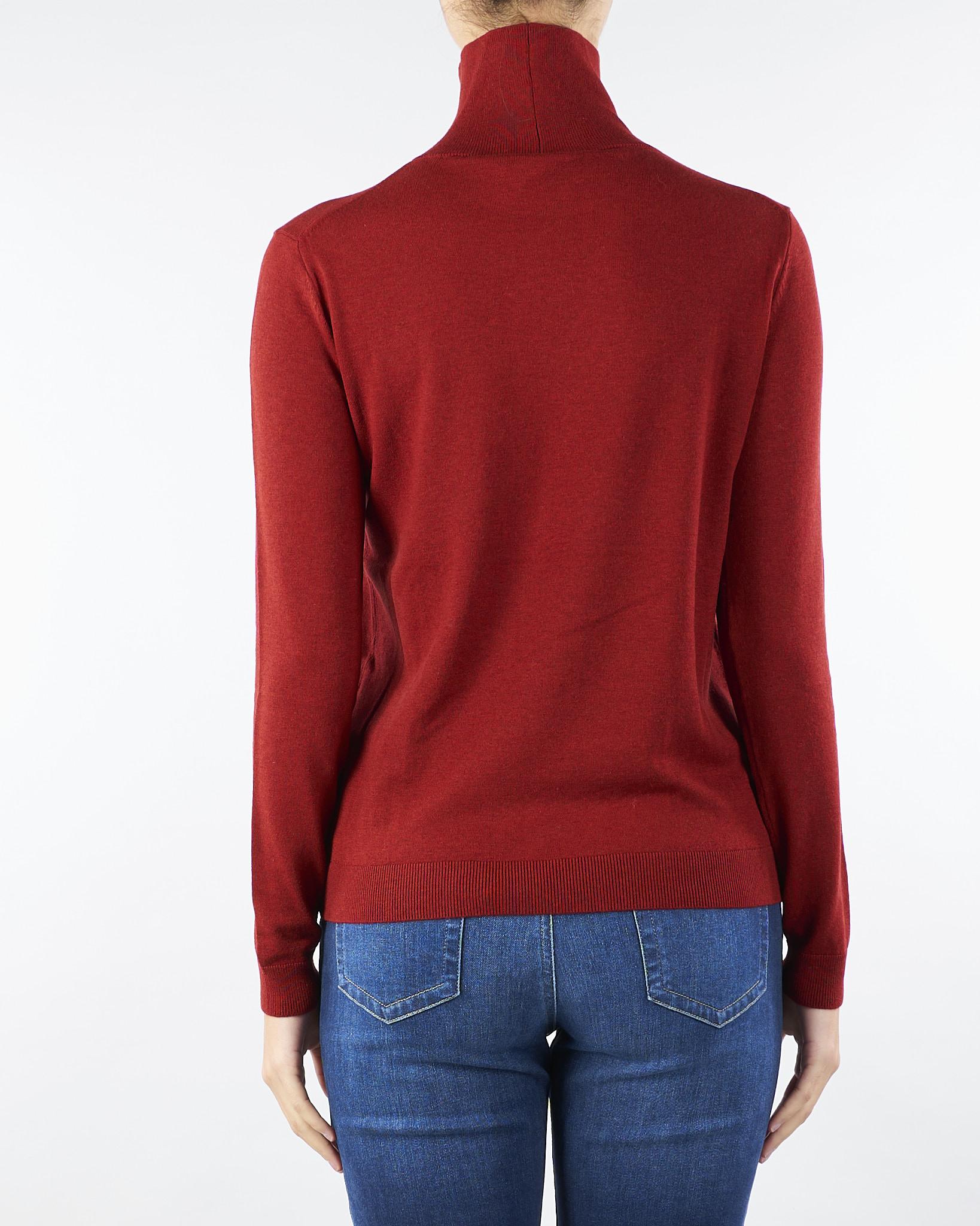 Maglia Dolcevita Rubino in filato di seta e lana KIKU 8 MAX MARA WEEKEND 