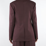 Giacca Cacao in fresco lana con placca gioiello GI22061E2 644 ELISABETTA FRANCHI 