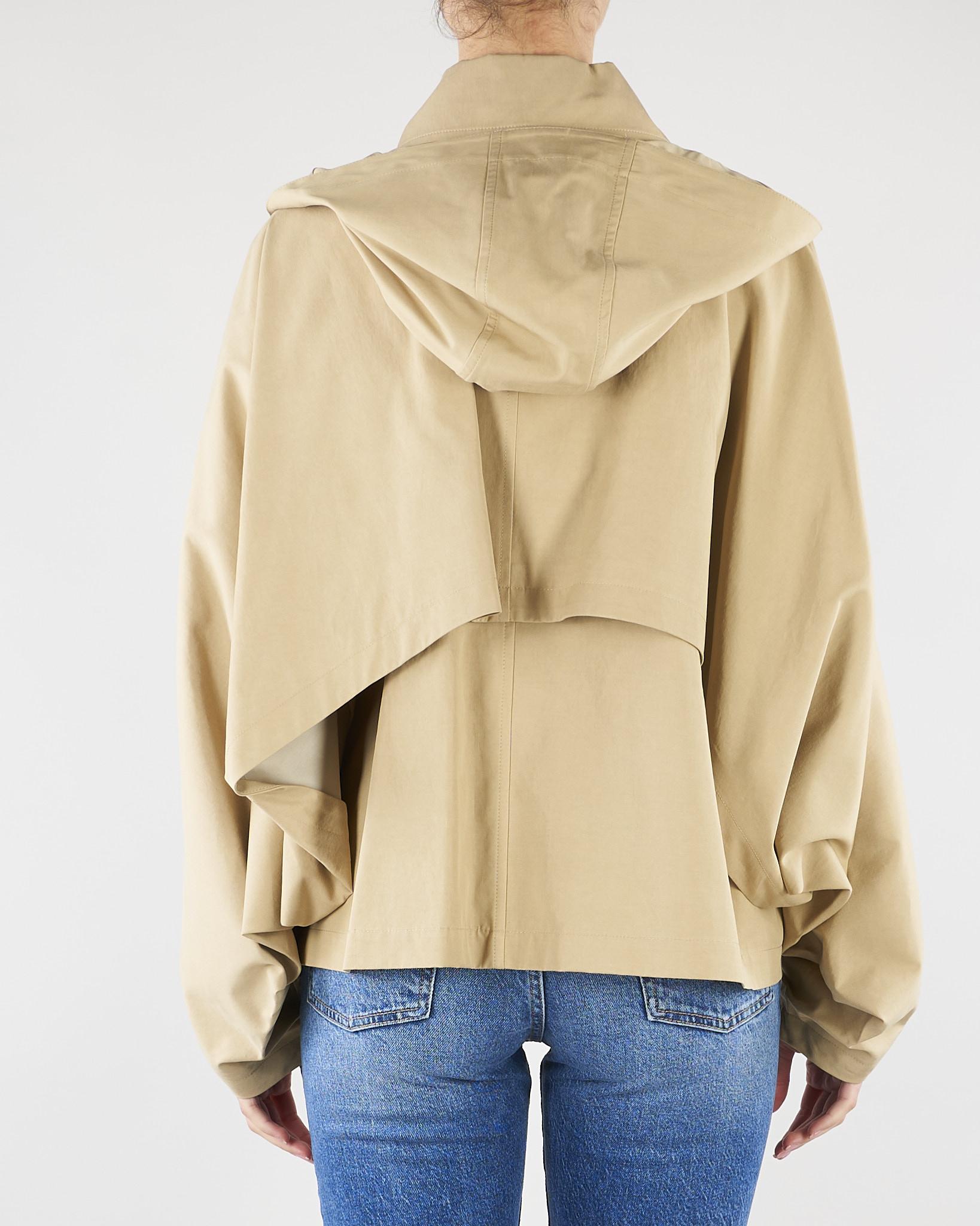 Trench corto Beige con cappuccio staccabile M6PN01 421 MEIMEIJ 