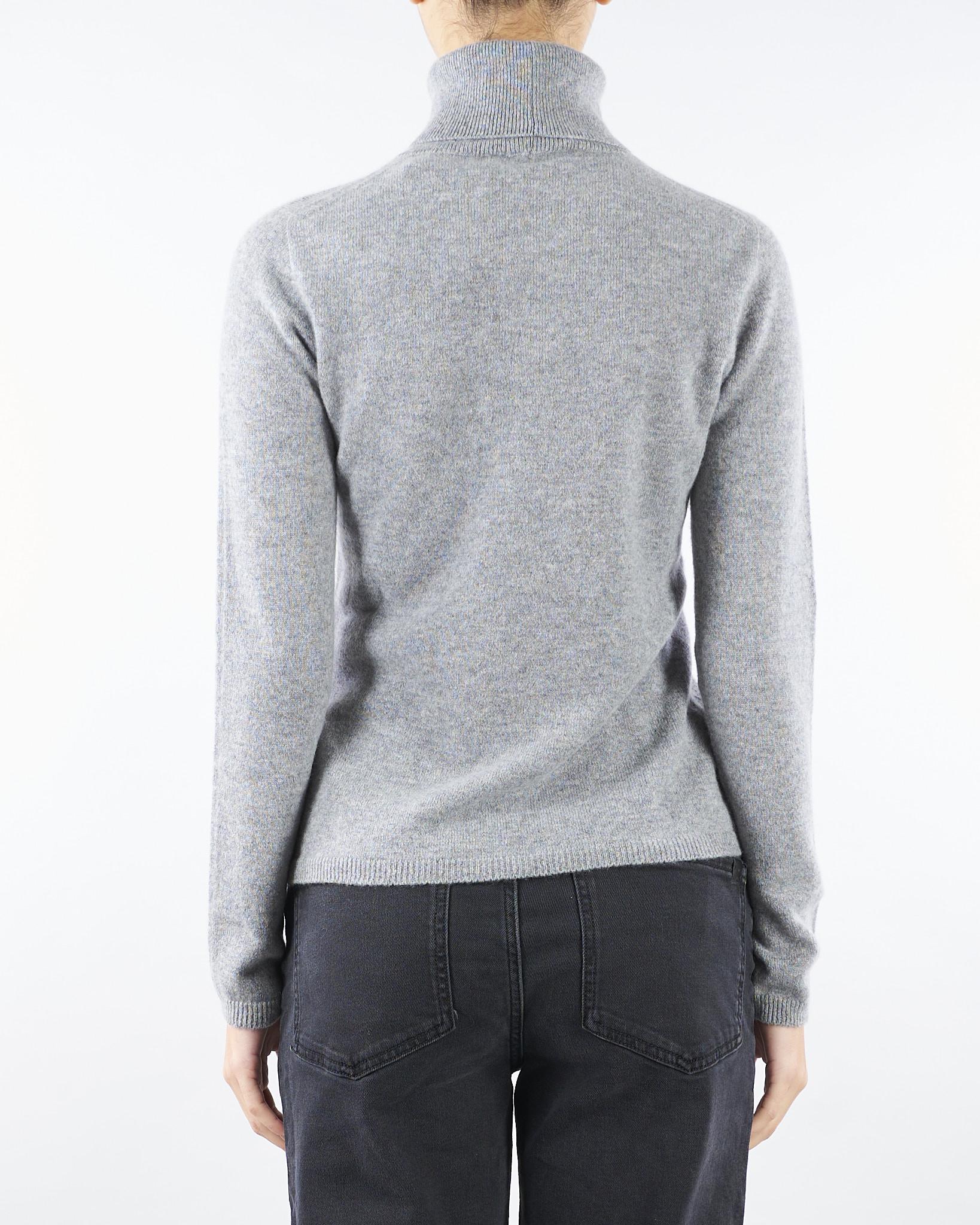 Maglia Dolcevita Grigio in puro cashmere V58611 95 VANISE' 