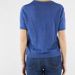 Maglia Blu basic in filato di lino WKDPANCONE 12 MAX MARA WEEKEND 