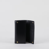 Portafoglio Nero con placca logo