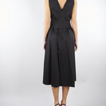 Abito Nero fit & flare in raso opaco PBPMARANTA 5 PENNY BLACK 