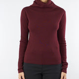 Maglia aderente Bordeaux con collo ad anello CORINNE 3 MARELLA 