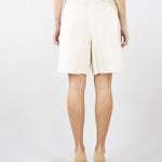 Bermuda Burro in canvas di cotone e lino WKDECUBA 1 MAX MARA WEEKEND 