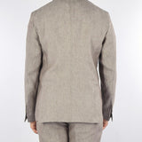 Giacca Tortora in puro lino monopetto