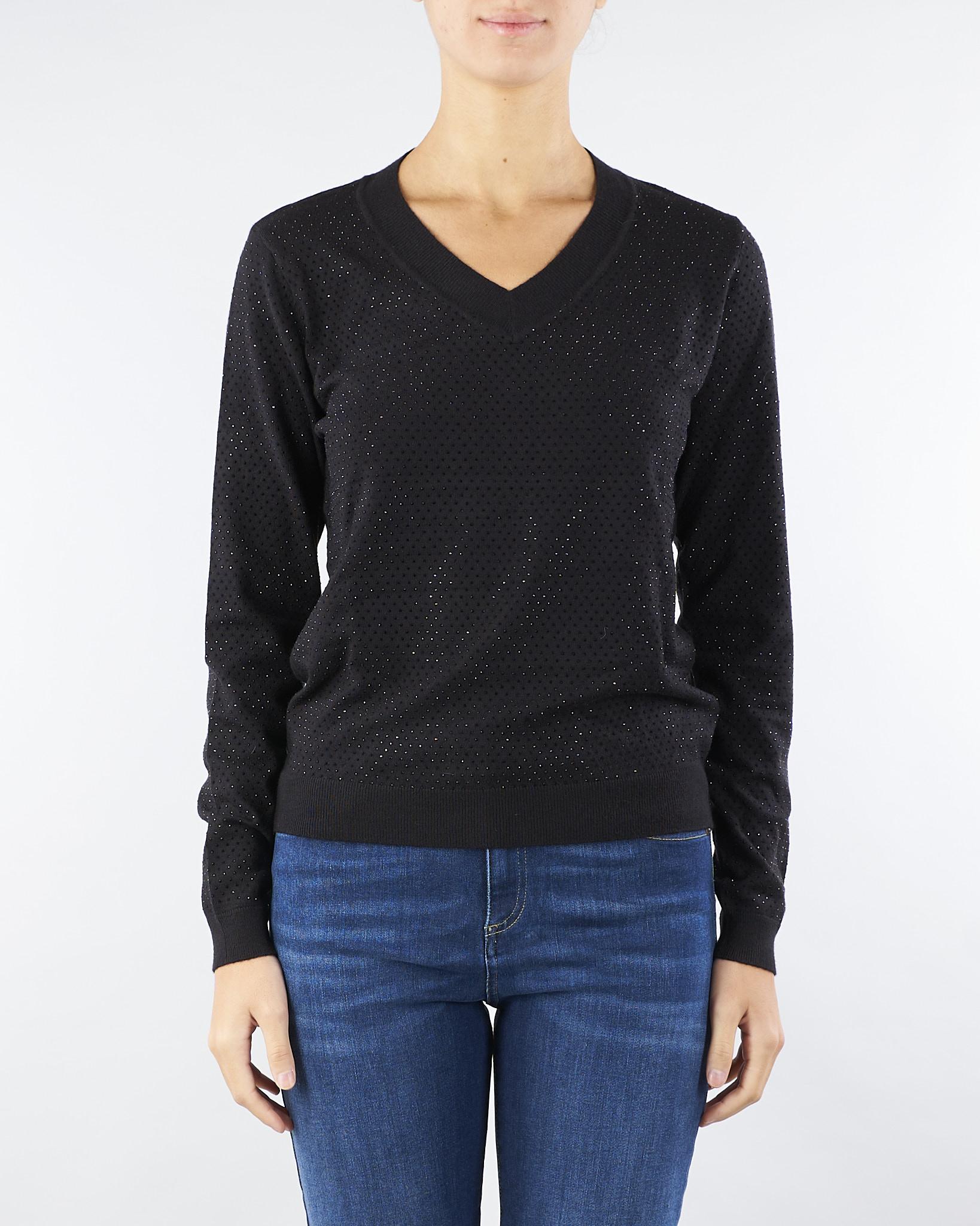 Maglia Nero con strass all over NS062 99 NO SECRETS 