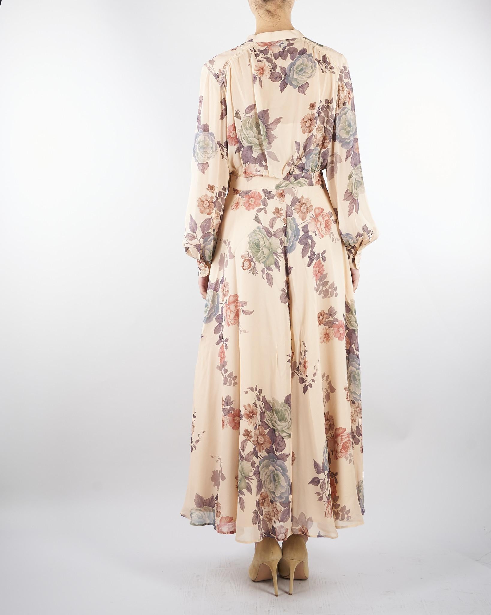 Chemisier lungo Rosa in georgette stampa floreale MLLMASTRO 1 MARELLA 